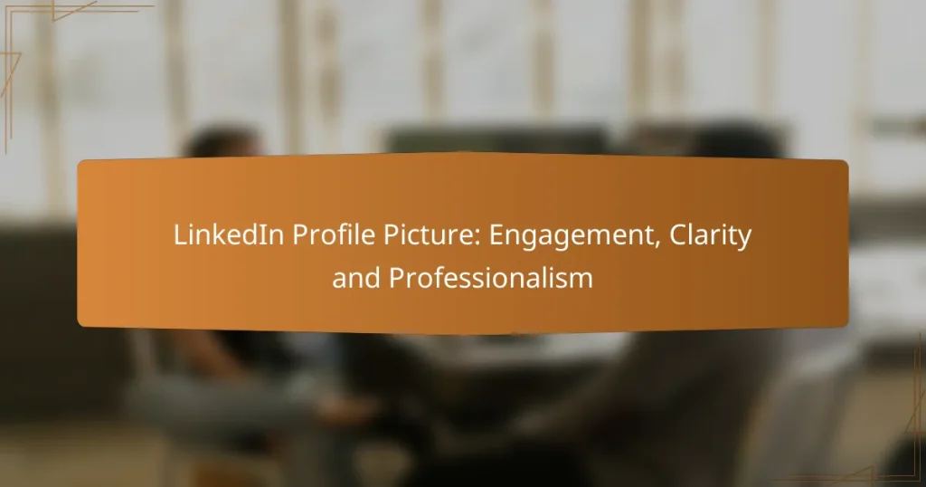 LinkedIn Profile Picture: Engagement, Clarity and Professionalism